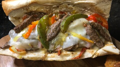 Ultimate Steak and Cheese Sub|Homemade #phillycheesesteak