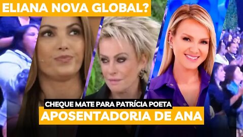 [Bomba] Globo vai atrás de novidades para suas manhãs e Eliana surge como novo nome forte.