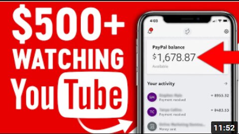 Earn $500 Watching YouTube Videos! Available Worldwide (Make Money Online)