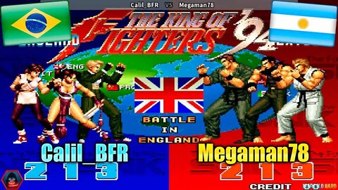 The King of Fighters '94 (Calil_BFR Vs. Megaman78) [Brazil Vs. Argentina]