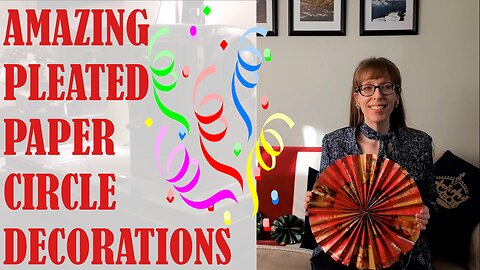 ✨❤️AMAZING PLEATED PAPER CIRCLE DECORATIONS ❤️✨| BUDGETSEW | VLOGMAS DAY #14 #vlogmas #christmas