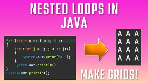 Nested For and While Loops in Java (Grids)