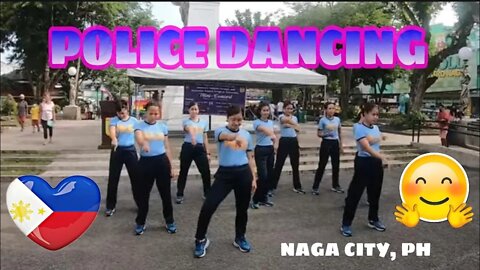 Brilliant dance moves by PNP officers Naga City Philippines 2 of 2