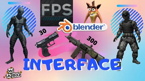 BGE PARA GAMES - FPS BLENDER - CRIANDO UMA INTERFACE