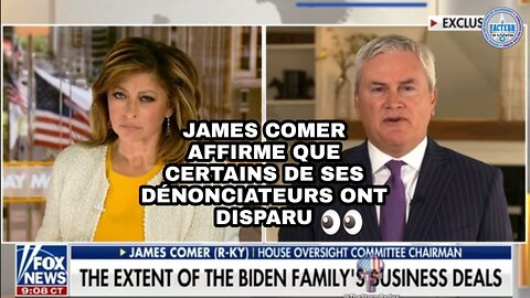 James Comer affirme que certains de ses dénonciateurs ont disparu 👀