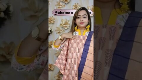 ১১০০/- কি সুন্দর থ্রিপিস 💛🧡💜 order link 👇💞 পেইজের নামঃ Sukaina's Dream #livefest