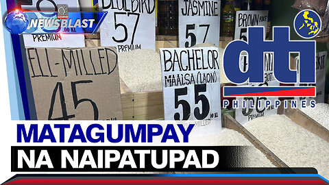 Price cap ng bigas, matagumpay na naipatupad -DTI