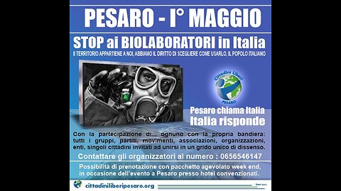 ⭕️¿Sabías que en Italia ya existe un Biolab estilo Wuhan y quieren abrir otro en Pesaro??👈🔥