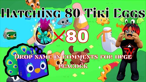 Hatching 80x Tiki Eggs #petsimx plus giveaway