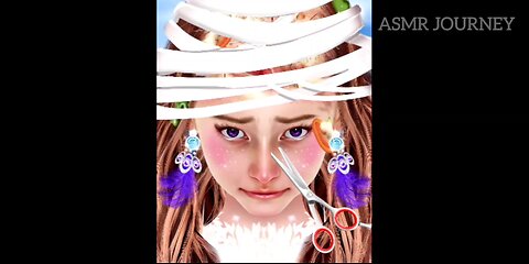 ASMR HEAD INFECTION TREATMENT || ASMR ANIMATION || #asmrsounds #asmrvideo