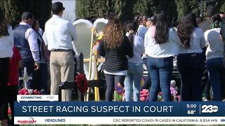 Street racing suspect in court