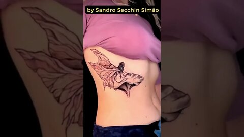 Stunning tattoo by Sandro Secchin Simão #shorts #tattoos #inked #youtubeshorts