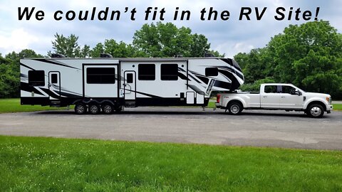 We Couldn't Fit into the RV Site!