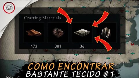 Assassin's creed valhalla, Como ENCONTRAR bastante TECIDO | super dica