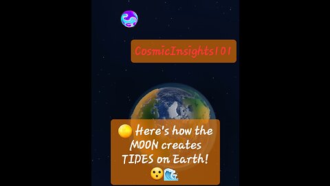 🌕 Here's how the MOON creates TIDES on Earth! 😮🌊 #shorts