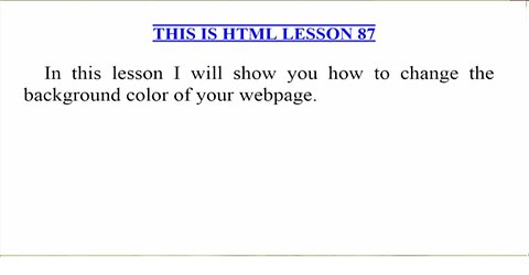 HTML Lesson 87