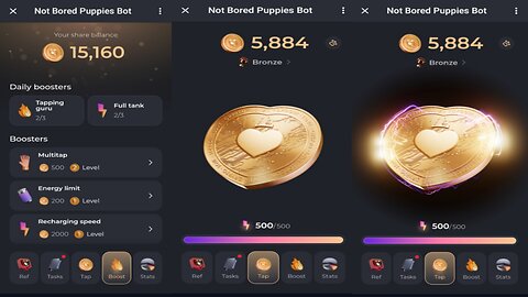 Topcoin - Not Bored Puppies Bot | New Telegram Mining Bot | Tap To Mine Coins! Hunt for Giveaways