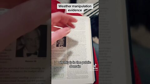 Proof of weather manipulation