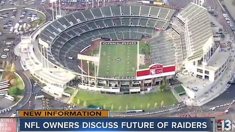 NFL owners taking time to consider options related to Oakland Raiders