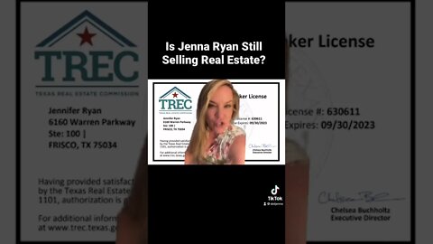 Is Jenna Ryan still selling real estate?