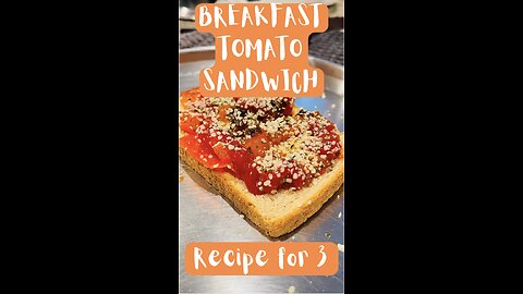 Breakfast Tomato Sandwich Recipe 🥪🍅🤤 #veganrecipes #vegan #udtarasoiya #shorts