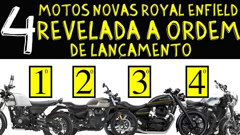 4 motos novas ROYAL ENFIELD 2022, QUEM VEM PRIMEIRO? REVELADA a ORDEM de LANÇAMENTO