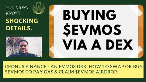 Cronus Finance - An Evmos Dex. How To Swap Or Buy $EVMOS To Pay Gas & Claim $EVMOS Airdrop.