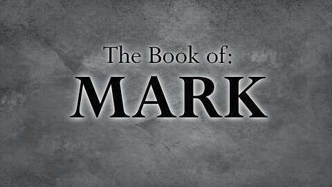 Mark 14e Pre-existence And Fulfillment