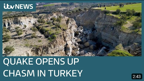 Turkey-Syria earthquake ripped huge chasm in what was once an olive field near Antakya | Turkey