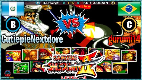 Samurai Shodown II (Hectorgt Vs. KURT.COBAIN) [Guatemala Vs. Brazil]