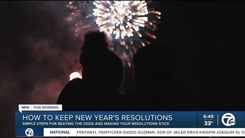 Simple tips for keeping up with New Year's resolutions