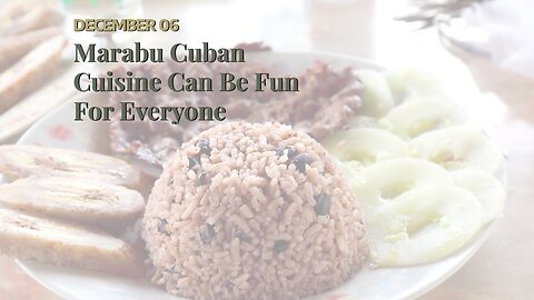 Marabu Cuban Cuisine Can Be Fun For Everyone