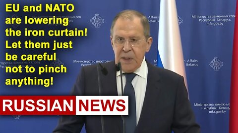 Sergei Lavrov: We will no longer believe the USA or the European Union! Russia. Belarus. Ukraine