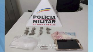 Tráfico de drogas: mulher presa e adolescente detido com materiais ilícitos na cidade de Chalé