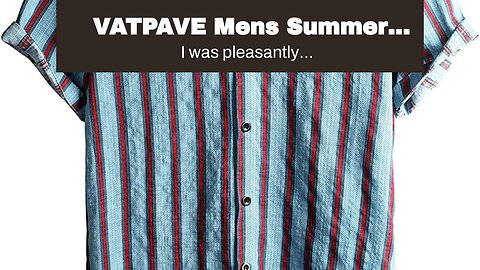 VATPAVE Mens Summer Tropical Shirts Short Sleeve Button Down Aloha Hawaiian Shirts