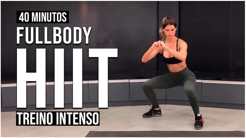 40 Min CORPO TODO Treino de HIIT para Suar Muito | Queime 600 Calorias | Em Casa | Sem Equipamento