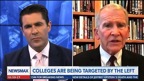 ROB SCHMITT LT COL OLIVER NORTH, AUTHOR-AMERICAN GULAGS COLLEGES ARE BEING TARGETED BY THE LEFT