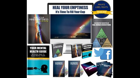 Heal Your Emptiness PLR From JR Lang - Heal Inner Emptiness PLR - Self Help Mega PLR