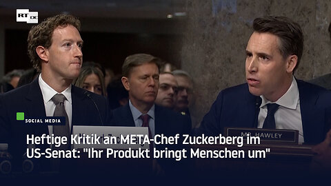 Heftige Kritik an META-Chef Zuckerberg im US-Senat: "Ihr Produkt bringt Menschen um"