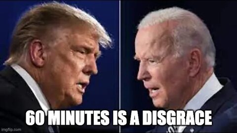 Bias 60 Minutes Interview With Joe Biden Compared To Donald Trump Interview