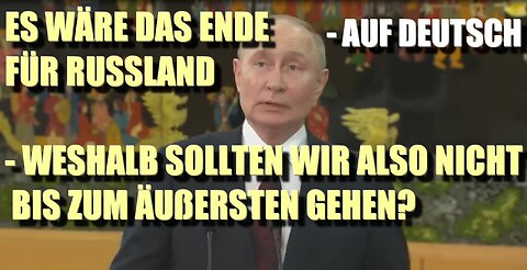 Putin in Vietnam: Russland ist bereit, bis zum Ende zu gehen..