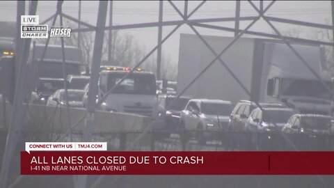 1 killed, 1 hurt in crash on I-894 near National Avenue, Milwaukee County Sheriff's Office says