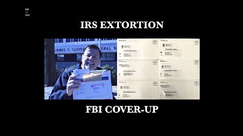 IRS EXTORTION FBI COVER UP