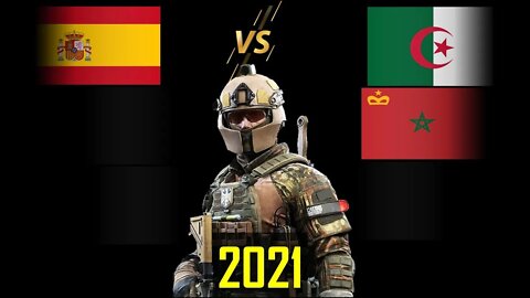 Spain VS Algeria Morocco 🇪🇸 🇩🇿Military Power Comparison 2021 ,✈ Army 2021