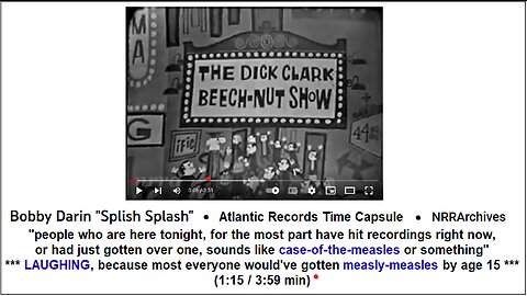 Splish Splash on Dick Clark Show