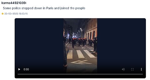 Some police stepped down in Paris and joined the people