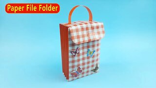 DIY Paper File Folder - Easy Paper Crafts