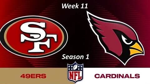 Madden 23 Legends 49ers Vs Cardinals Simulation Franchise S1 Week 11