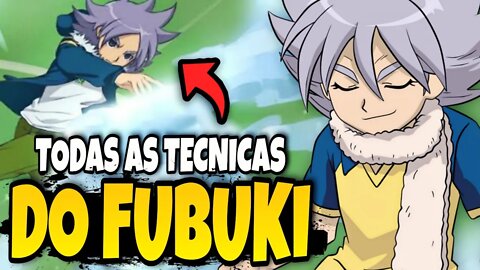 TODAS AS TECNICAS DO SHIROU FUBUKI DE SUPER ONZE | INAZUMA ELEVEN