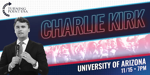 LIVE NOW! Charlie Kirk is live at the University of Arizona ! WATCH NOW!